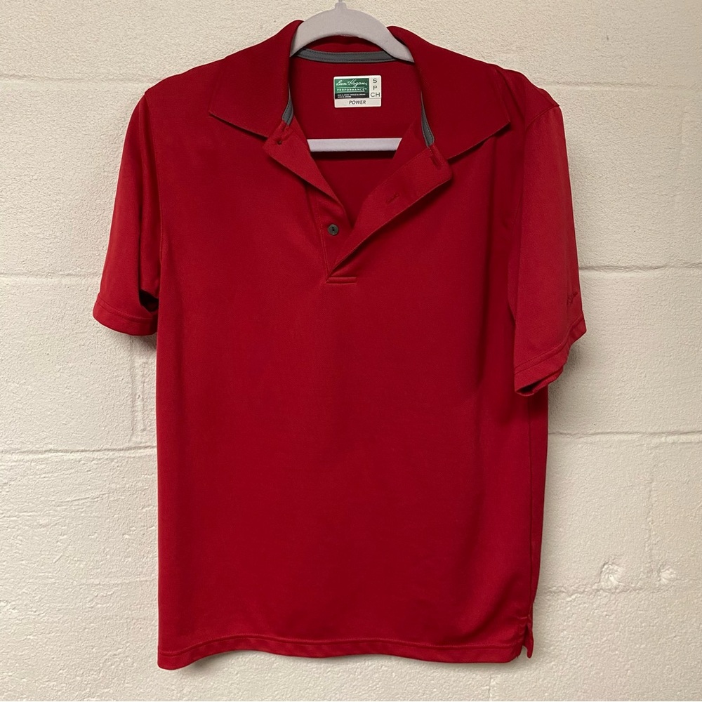 Ben Hogan Performance Red Polo Power Air Shirt Classic Style Size Small
